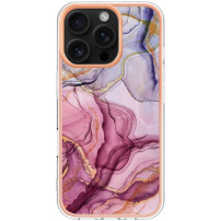 Zaštitna maska Marble za iPhone 16 Pro Max - roza