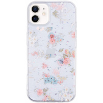 Svjetlucava prozirna maska za iPhone 11 - Cvijeće