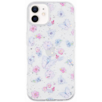 Svjetlucava prozirna maska za iPhone 11 - Leptiri
