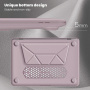 Kožna torbica sa postoljem za MacBook Pro 13" (A2251 / A2289 / A2338) - roza