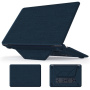 Maska s tekstilnom površinom i stalkom za MacBook Pro 16" (A2485 / A2780 / A2991 / A3186 / A3403 / A3428 / A3429) - tamnoplava