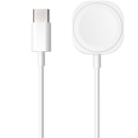 FIXED magnetski kabel za punjenje - USB-C na magnetski disk za Apple Watch - 1 m - bijeli