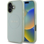 Guess Grained Classic Logo maska sa MagSafe za iPhone 16 - zelena