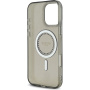 Guess IML Rhinestones Ring maska sa MagSafe za iPhone 16 Pro - siva