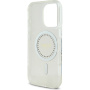 Guess IML Rhinestones Ring maska sa MagSafe za iPhone 16 Pro - prozirna