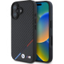 BMW M Carbon Tricolor Stripe maska sa MagSafe za iPhone 16 - crna
