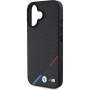 BMW M Carbon Tricolor Stripe maska sa MagSafe za iPhone 16 - crna