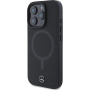 Mercedes Smooth Leather case sa MagSafe za iPhone 16 Pro Max - crna