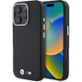 BMW M Kevlar Metal Logo maska za iPhone 16 Pro - crna