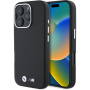 BMW M Kevlar Metal Logo maska za iPhone 16 Pro Max - crna