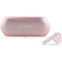 Guess Izdužene metalik TWS bežične slušalice - roze
