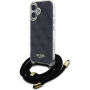 Guess 4G IML Printed Crossbody Case s uzicom za iPhone 16 - siva