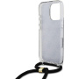 Guess 4G IML Printed Crossbody Case s uzicom za iPhone 16 Pro - siva