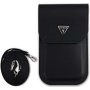 Guess Univerzalna maska Grained Triangle Logo za iPhone - crna