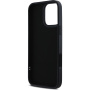 Karl Lagerfeld 3D Rubber Glitter Logo Case za iPhone 16 Pro Max - crna