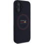 Oracle Red Bull Racing Silikonska maska Red Ring sa MagSafe za iPhone 16 - tamno plava