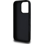 Guess Grained 4G Metal Logo Case za iPhone 16 Pro - crna