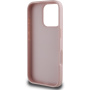Guess Grained 4G Metal Logo Case za iPhone 16 Pro - Pink