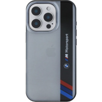 BMW IML Motorsport Vertical Stripe maska za iPhone 16 Pro - siva