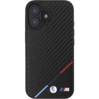 BMW M Carbon Tricolor Stripe maska sa MagSafe za iPhone 16 - crna
