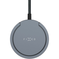 FIXED MagPad Pro bežični MagSafe punjač s preklopnim stalkom za iPhone / AirPods - 15W - siva