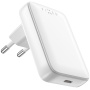 FIXED Slim GaN punjač s USB-C priključkom - 30W - bijeli