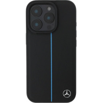 Mercedes Maska Blue Stripe sa MagSafe za iPhone 16 Pro Max - crna