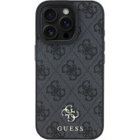 Guess 4G mala metalna maska s logotipom MagSafe za iPhone 16 Pro Max - siva
