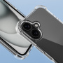 Maska s apstraktnim uzorkom valova i ojačanim uglovima za iPhone 16 Plus - plava