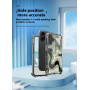 Maska s apstraktnim uzorkom valova i ojačanim uglovima za iPhone 16 Plus - plava
