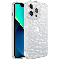 Prozirni etui s efektom dijamanta za iPhone 14 Pro - proziran