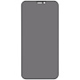 Kaljeno Anti-Spy 3D staklo pro iPhone 12 / 12 Pro - crno