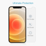 Kaljeno staklo 2,5D kompatibilno sa zamjenjivim maskicama za iPhone 12 / 12 Pro (otvoreni rub)