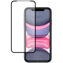 Zaštitna folija s keramičkim okvirom za iPhone 11 / XR - crna