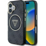 Guess IML 4G Glitter and Triangle Logo maska sa MagSafe za iPhone 16 - siva