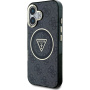 Guess IML 4G Glitter and Triangle Logo maska sa MagSafe za iPhone 16 - siva