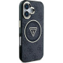 Guess IML 4G Glitter and Triangle Logo maska sa MagSafe za iPhone 16 - siva