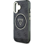 Guess IML 4G Glitter and Triangle Logo maska sa MagSafe za iPhone 16 - siva