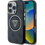 Guess IML 4G Glitter and Triangle Logo maska sa MagSafe za iPhone 16 Pro - siva