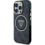 Guess IML 4G Glitter and Triangle Logo maska sa MagSafe za iPhone 16 Pro - siva