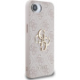 Guess 4G Metal Logo maskica za iPhone 16e / 17e - ružičasta