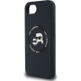 Karl Lagerfeld K&CH Heads silikonska maskica s MagSafe za iPhone 16e / 17e - crna