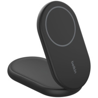 BELKIN Boost Charge Qi2 2-u-1 sklopivi magnetski bežični stalak za iPhone / AirPods - 15W - crni