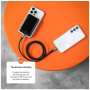 FIXED MagZen 10 Pro bežični MagSafe powerbank sa stalkom i USB-C priključkom - 10 000 mAh - crna
