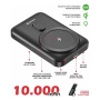 Swissten bežični MagSafe powerbank sa stalkom i USB-C priključkom - 10 000 mAh - crna