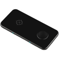 Swissten 2u1 bežični punjač za iPhone / Apple Watch / AirPods - 10W - crni