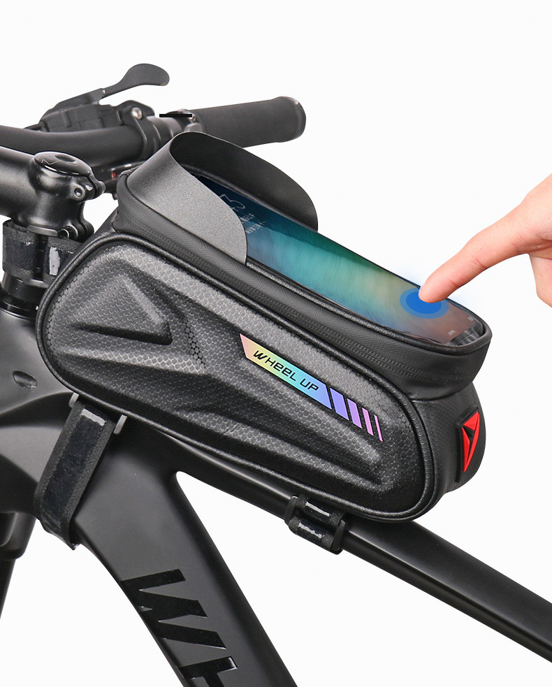 Wheel up Bike Bag vodootporna torba za bicikl s prostorom za iPhone - crna
