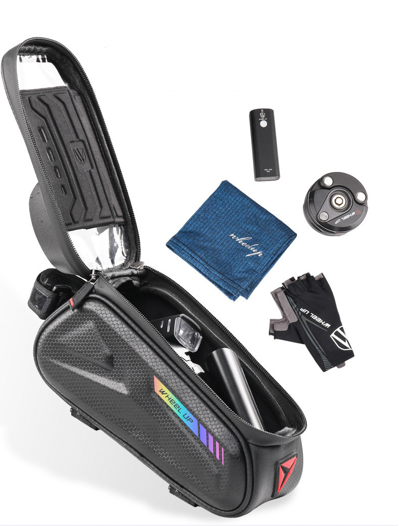 Wheel up Bike Bag vodootporna torba za bicikl s prostorom za iPhone - crna