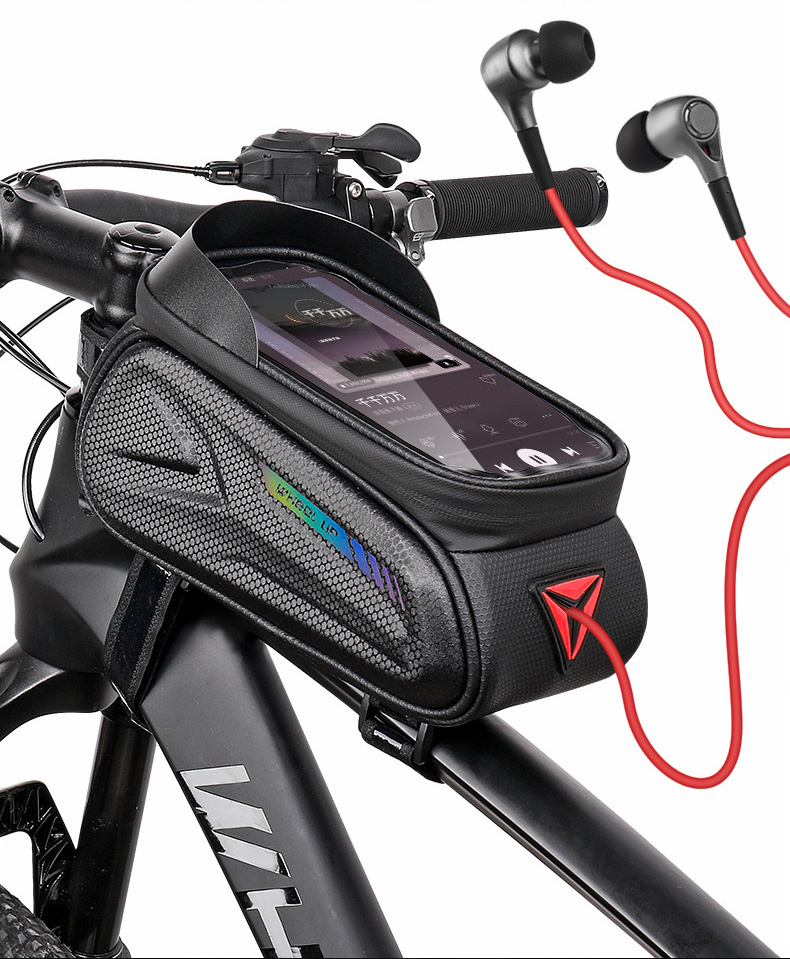 Wheel up Bike Bag vodootporna torba za bicikl s prostorom za iPhone - crna