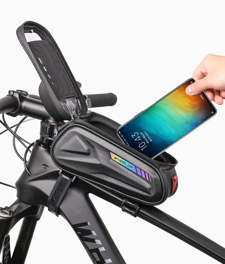 Wheel up Bike Bag vodootporna torba za bicikl s prostorom za iPhone - crna